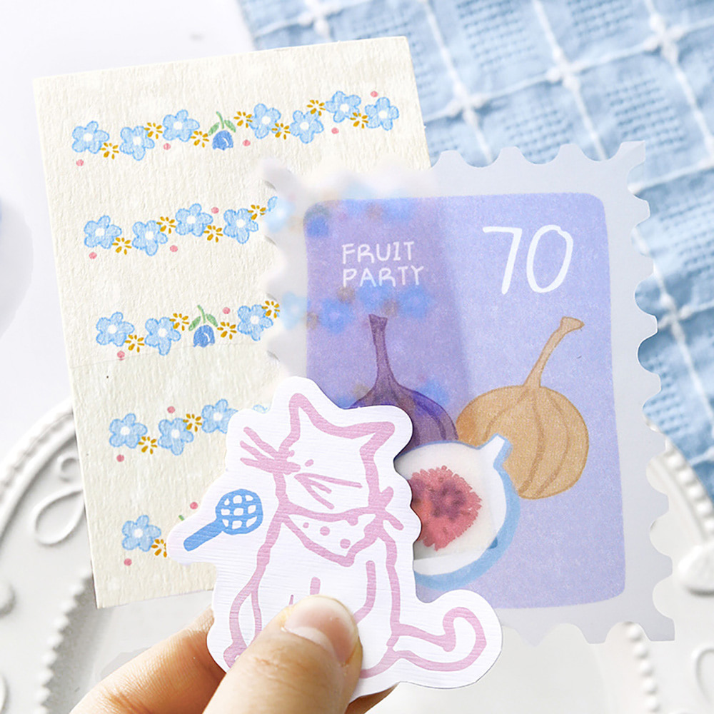 반투명소재 다이어리꾸미기 소재지 프루티 라이프 이미지 3