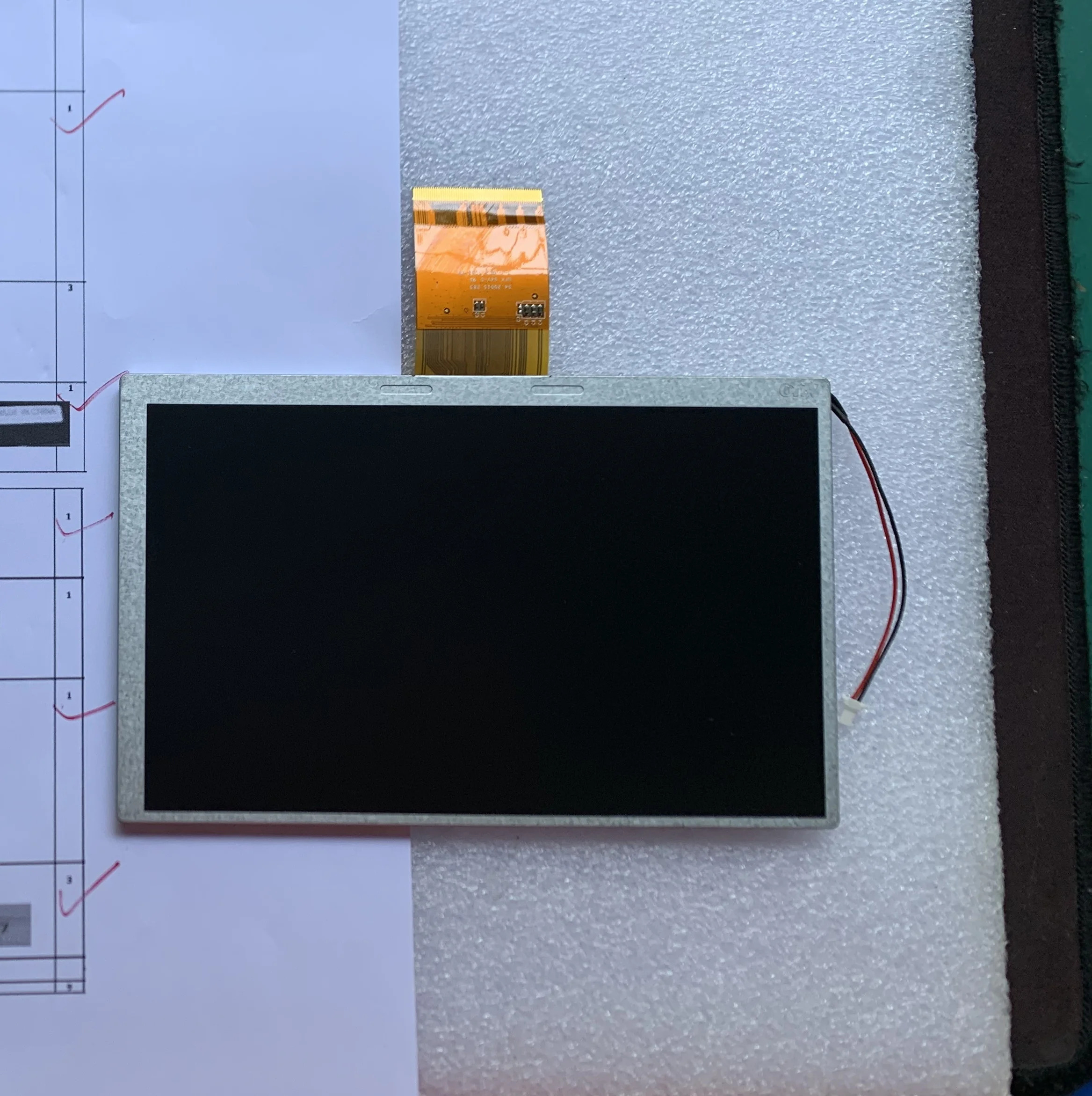 AT70VW08 V2 LCD 디스플레이 스크린 패널