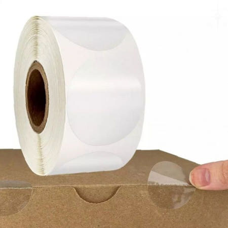 bonkmall 원형 투명 라벨 스티커 500p 25mm 포장 밀봉 실링 택배 봉투 마감 제품