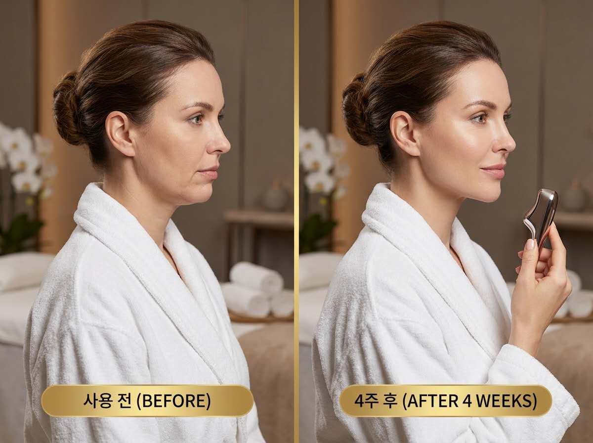 V라인 얼굴 마사지기 턱선기구 리프팅 EMS브이라인밴드 이중턱 홈케어 뷰티디바이스 - 상세 이미지 4