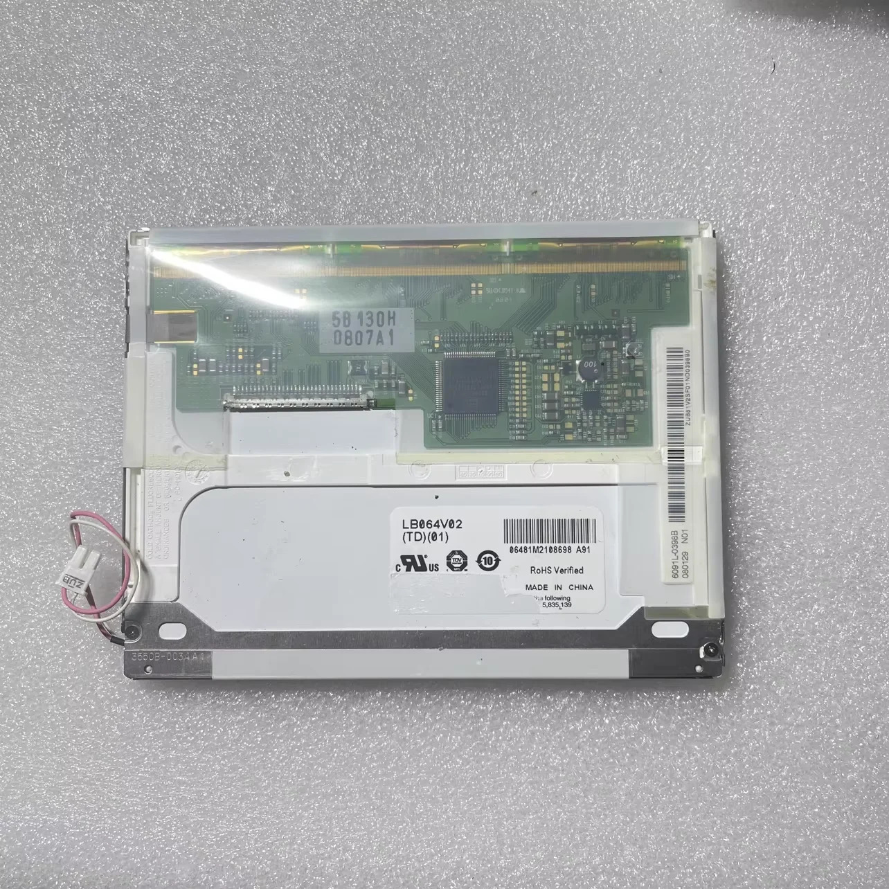 포장 오리지널 LCD 화면 LB064V02-TD01