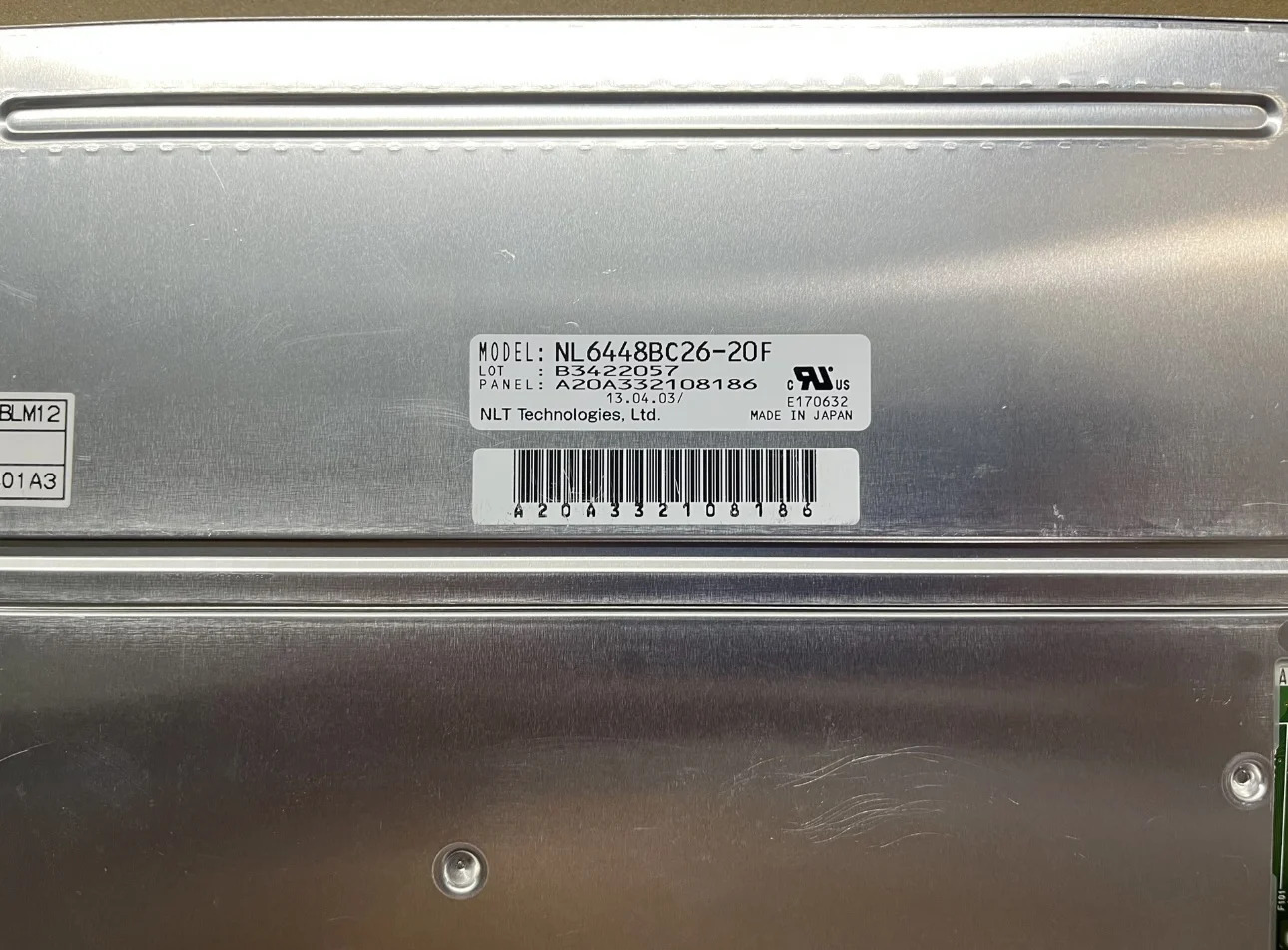8.4인치 NL6448BC26-20F LCD 화면