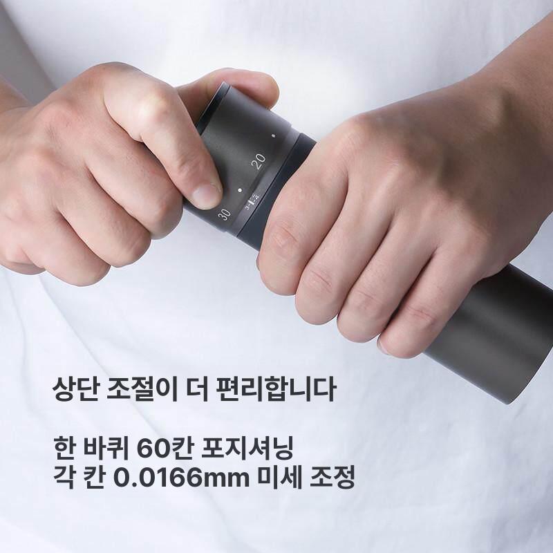 원두 분쇄기 브루잉용 홈카페 원두분쇄기 캠핑용 휴대용 K6 건메탈 그레이 - 상세 이미지 4