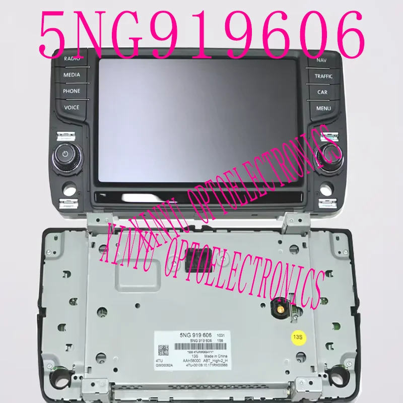 OEM 8인치 기계식 버튼 터치스크린 5NG 919606 090 606 폭스바겐호환 폭스바겐골프호환 7 7.5 Passat B8 Tiguan MK2 Touran LCD용
