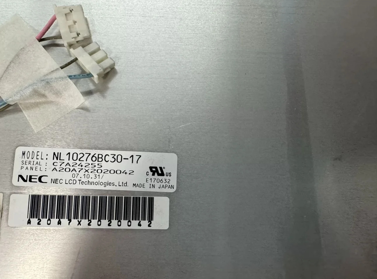 15 NL10276BC30-17 NL10276BC30-17B 산업디스플레이