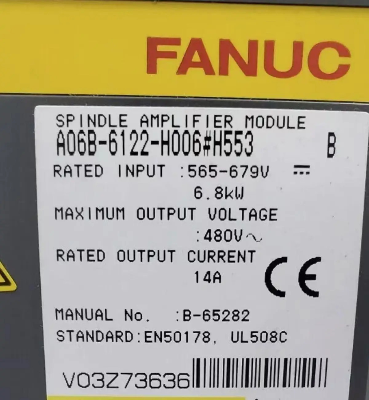 새 A06B-6122-H006 Fanuc 드라이브 12 개월