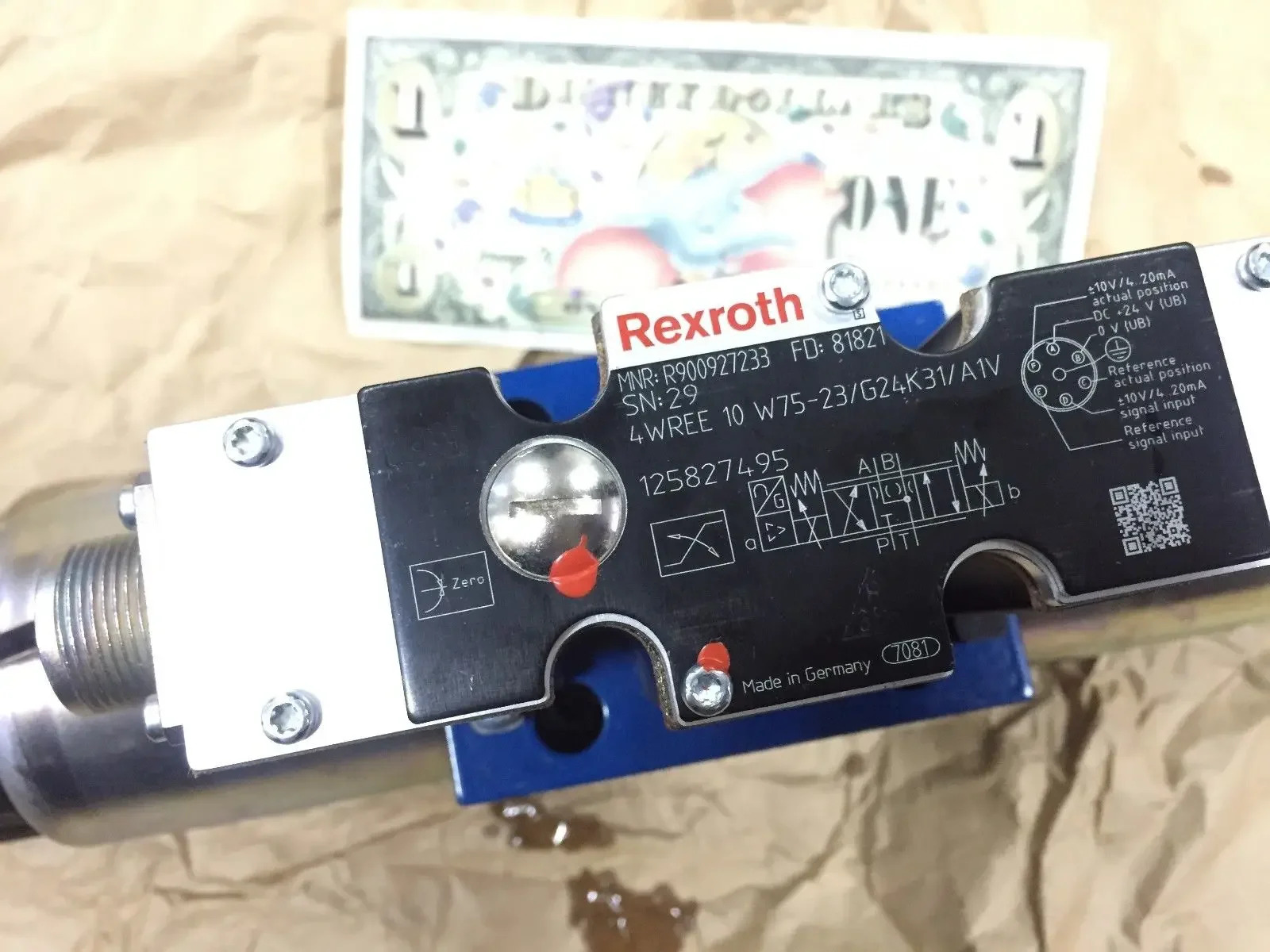 4WREE10W75-23/G24K31/A1V 비례 제어 밸브 R 900927233