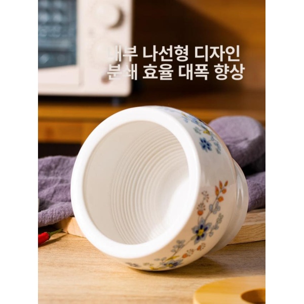 강력 추천 마늘 방망이 가정용 돌절구 절구 야채 빻기 도자기 미니 650ml 다지기 마늘 다지기 650ml - 상세 이미지 3