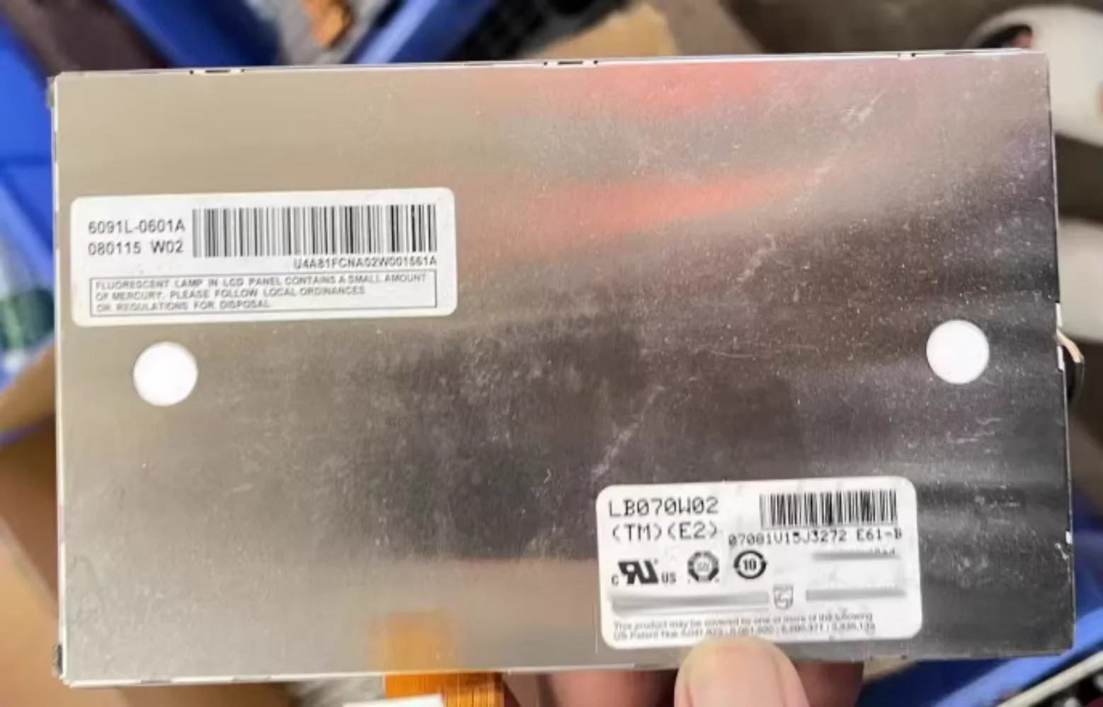 LB070W02TME2 포장 오리지널 7인치 LCD 화면