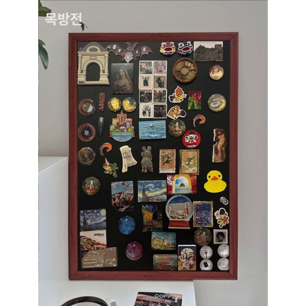 프리미엄 마그네틱 카페 인테리어 대형 칠판 보드판 소형 20 x 30cm 커피색 6종 액세서리 포함 소형 20 x 30cm 커피색 6종 액세서리 포함 - 상세 이미지 3