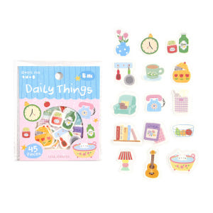 [세트구매 4종] 귀여운 심플 화지 다꾸 조각 스티커팩 실사용 후기 | 효과 있을까? - 상품 이미지 2