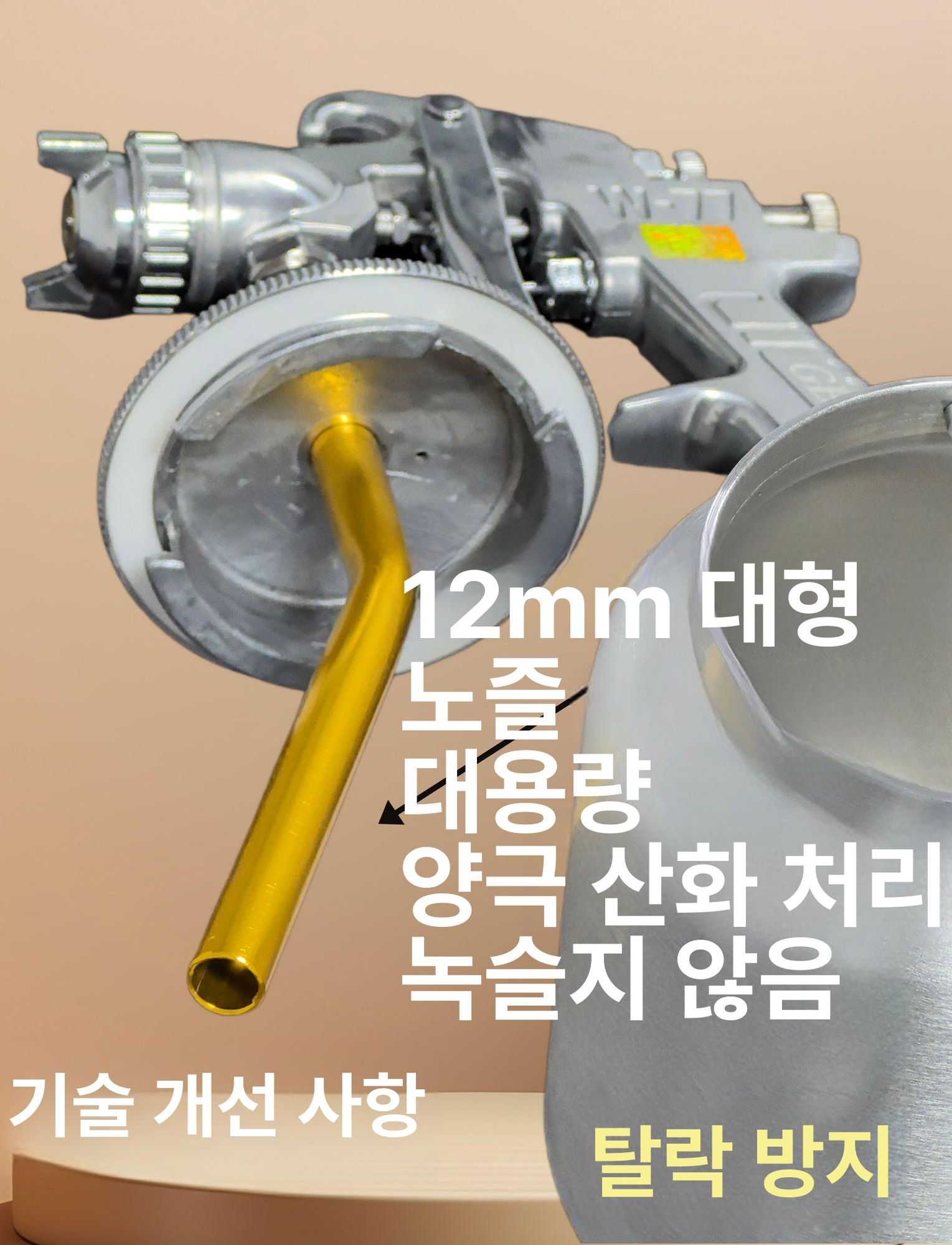 페인트후끼 스프레이 건 분무기 자동차 페인트 산업용 고압 - 상세 이미지 3