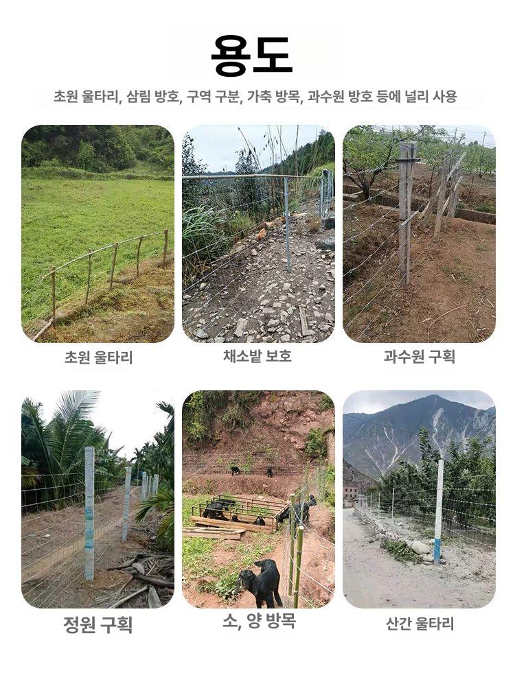 아연 능형망 펜스 휀스 안전망 상품 경계 방범망 축사 울타리망 메쉬 닭장 멧돼지 - 상세 이미지 3