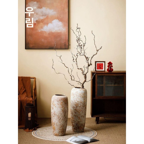 프리미엄 화이트락 A 52 x 24무홀 토분 도자기 인테리어 식물 토기화분 중형 대형 화이트락 A 52 x 24무홀 - 상세 이미지 5
