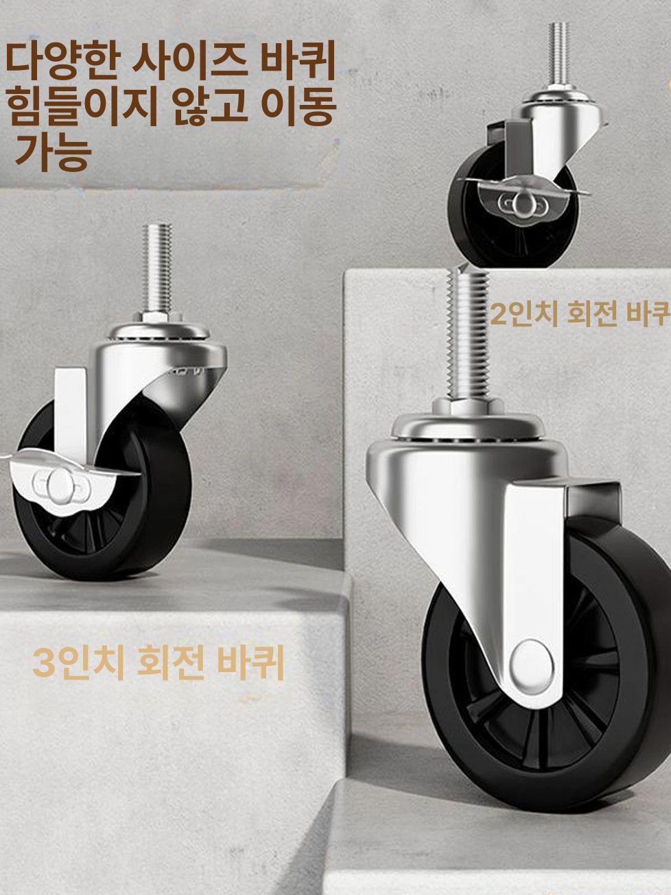 야시장 판매대 이동식 플리마켓 가판대 행사매대 화이트 65cm 소형 바퀴 이미지 6