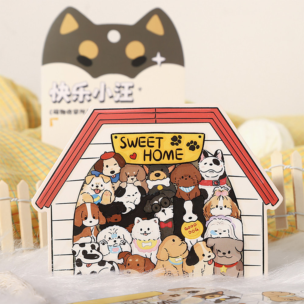 [세트구매 4종] 3D 방꾸미기 퍼즐스티커 고양이 캔 이미지 3