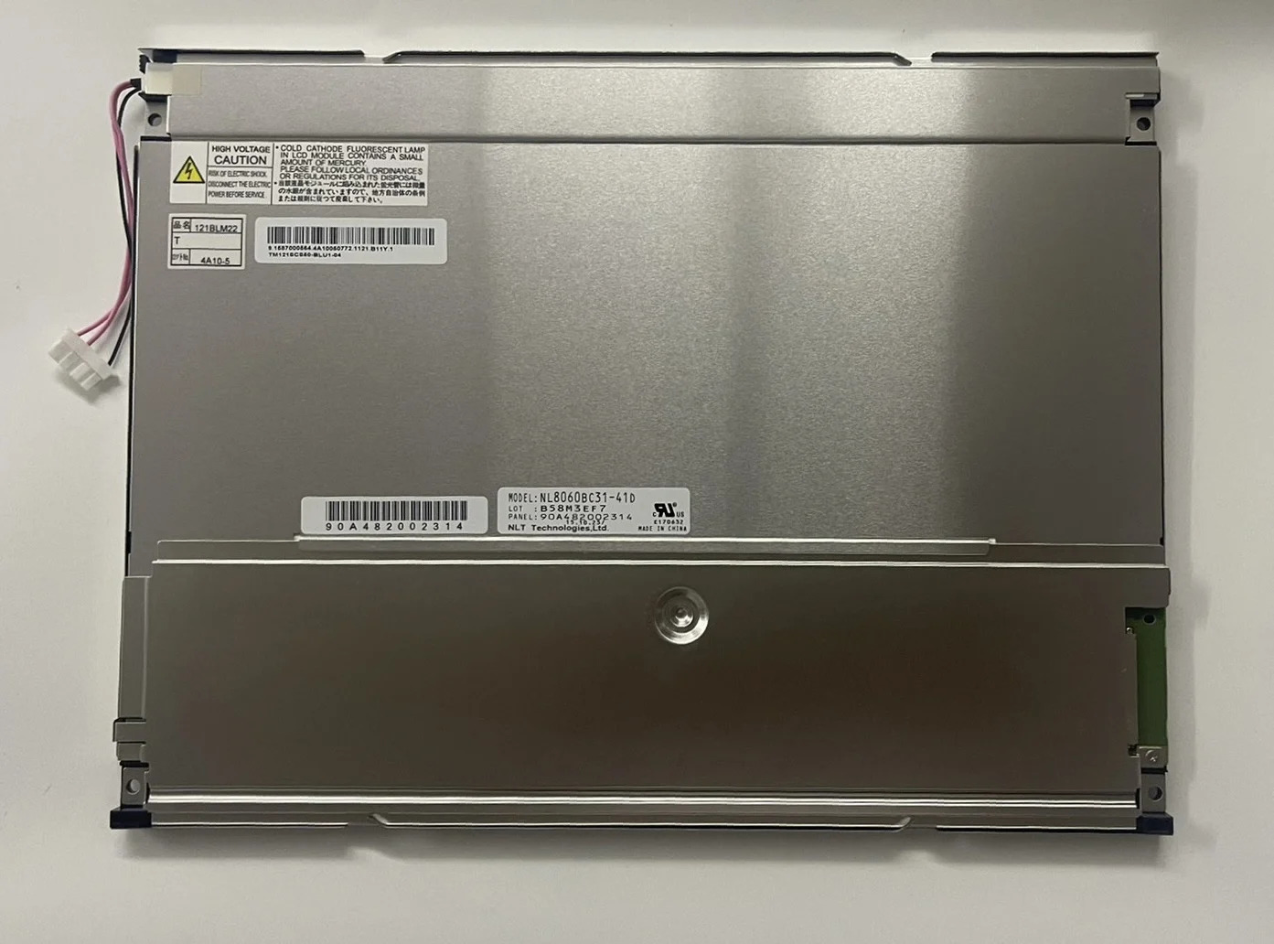 NL8060BC31-41D LCD 패널 12.1 인치 신