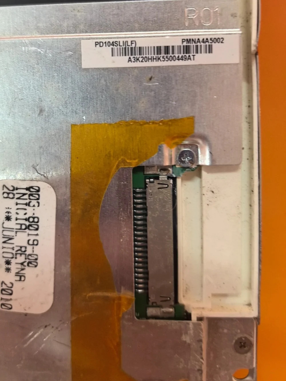 오리지널 PD104SLILF LCD 디스플레이 화면 신