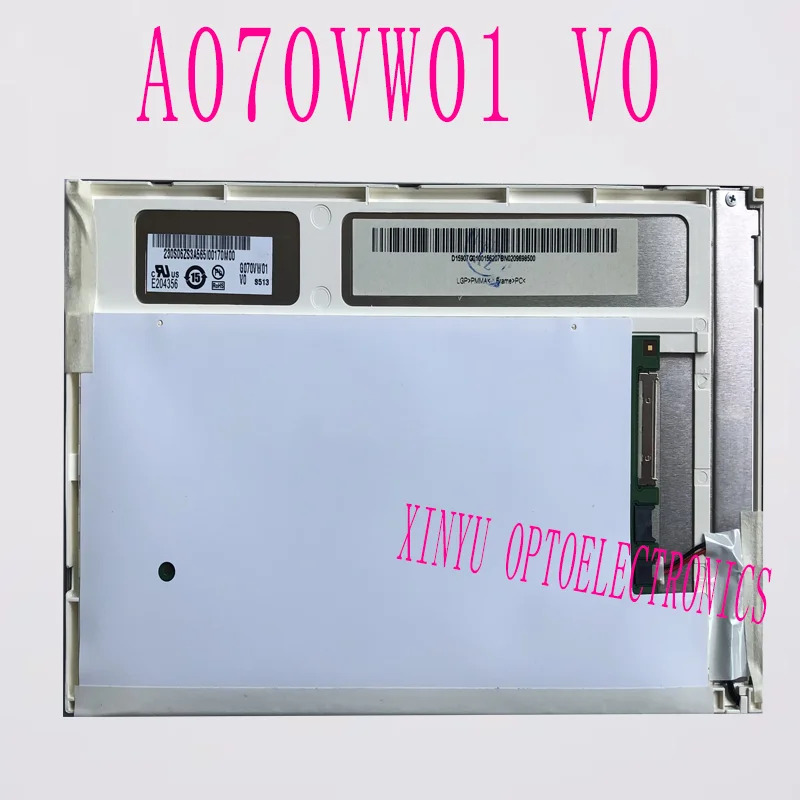 AUO 오리지널 산업LCD 디스플레이 화면 7 인치 A070VW01 V0 V1