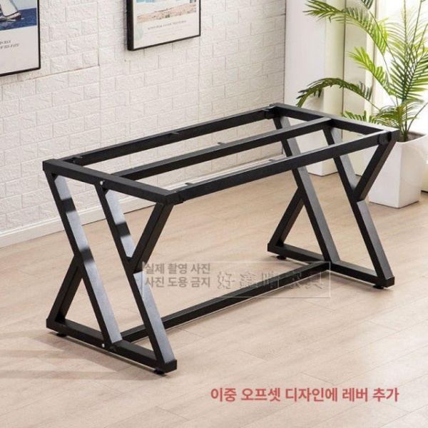 튼튼한 테이블 다리받침 책상다리 교체 가구발 우드슬랩 지지대 단일 120 50x72.5 140 60용 기타 사이즈 색상은 고객 서비스에 문의하 - 상세 이미지 5
