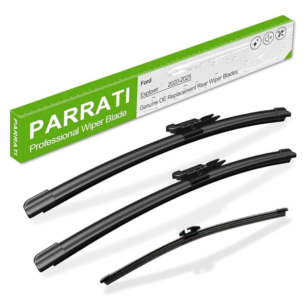 PARRATI 포드 익스플로러 2020-2025용 앞유리 정확한 줄무늬 코팅 사계절용 없음 조용한 그래핀 와이퍼 - 교체품 26+21+11 3개 - 상품 이미지