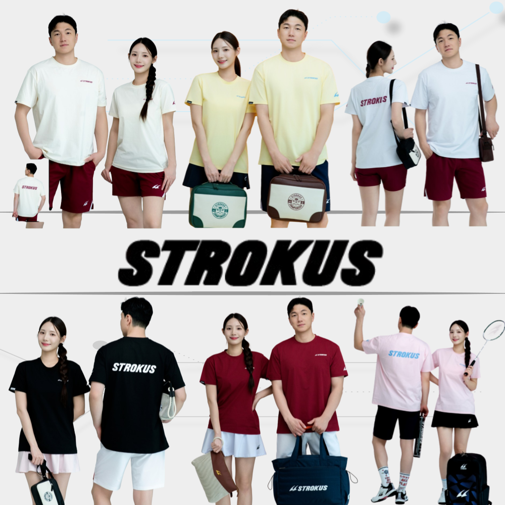 스트로커스 배드민턴 의류 티셔츠 남녀공용 26년 컬렉션 배드민턴복 STRT-2651 - 상세 이미지 2