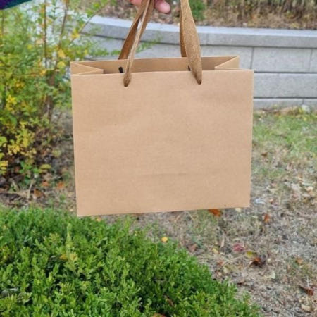 올댓팩토리 심플쇼핑백 튼튼한 크라프트 쇼핑백 미니