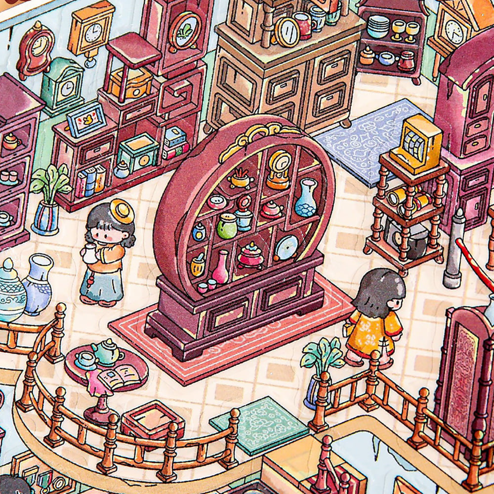 [세트구매 2종] 3D방꾸미기 다꾸 스꾸 씬스티커 레트로 드림 이미지 3