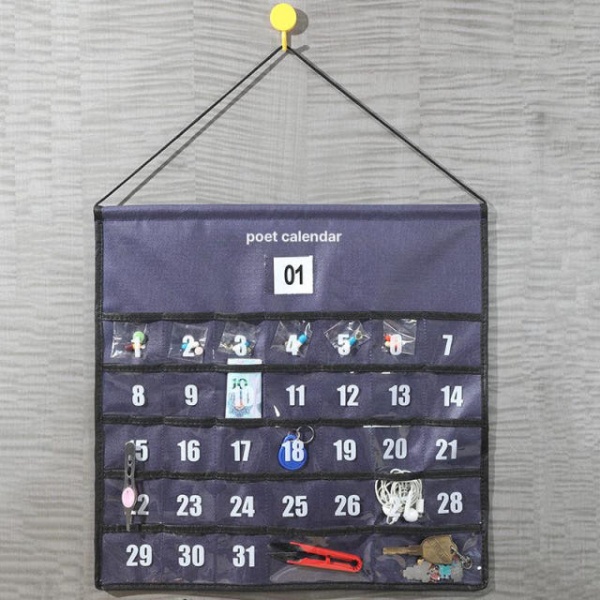 스마트 복약관리 약 먹는 달력 습관 간편한 투약 지킴이 큰글씨 커피색 44 x 44cm 커피색 44 x 44cm - 상세 이미지 2