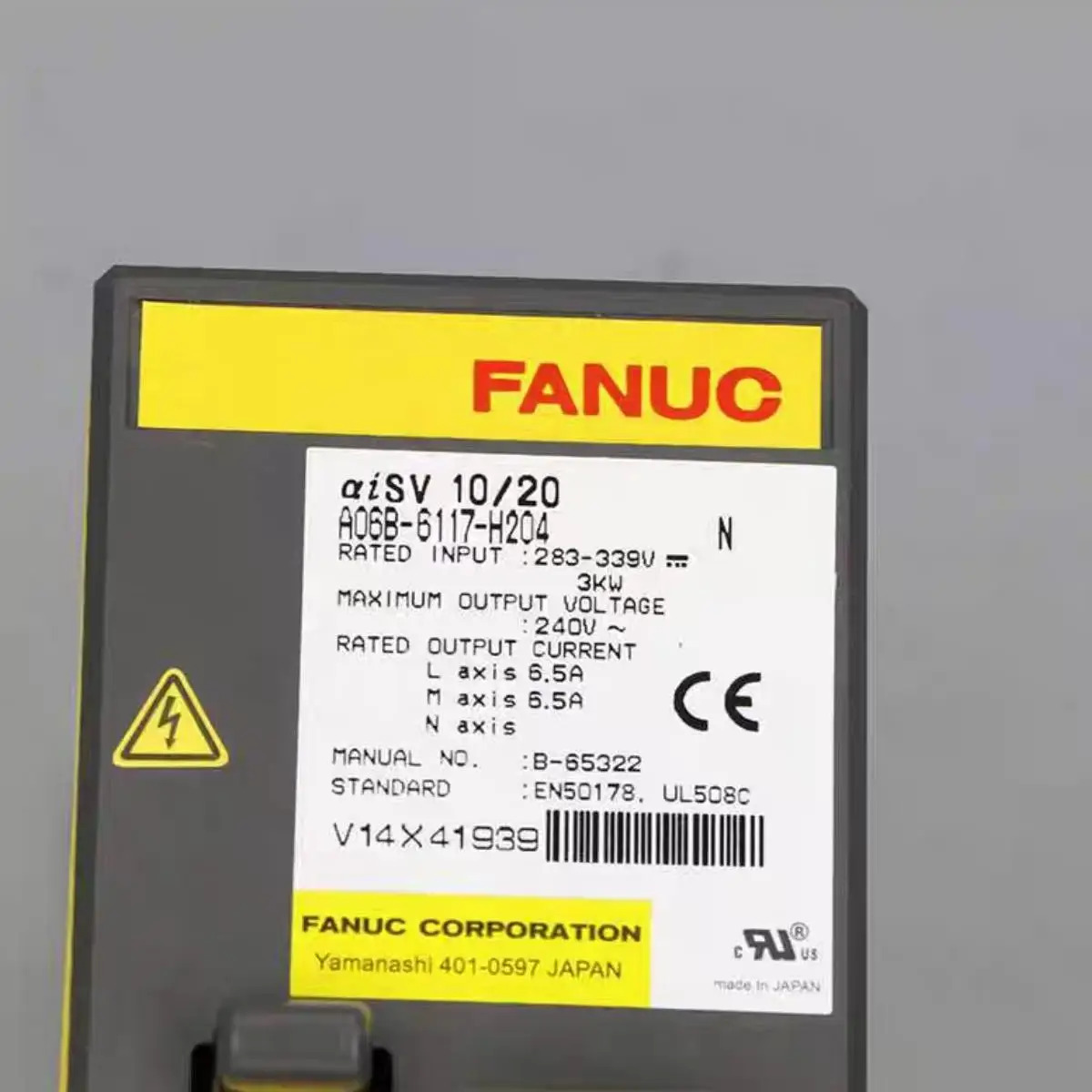 새 A06B-6117-H204 Fanuc 드라이브 12 개월