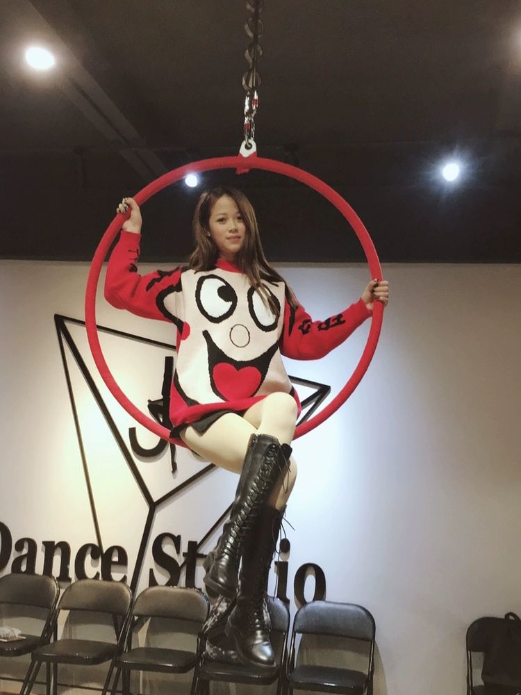 에어 리얼 후프 회전 요가 도구 공중 플라잉 필라테스 요가링 스테인리스 학원 스틸 링 - 상세 이미지 5
