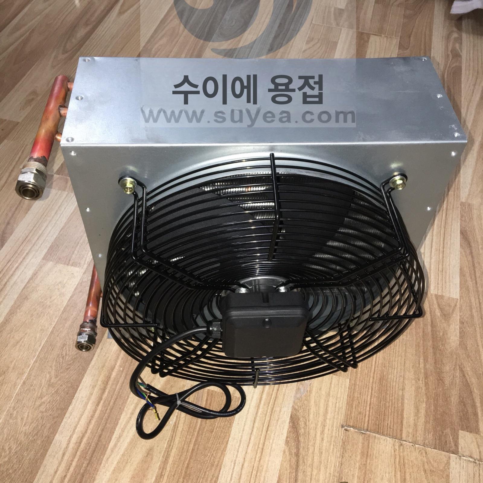 콘덴서 부속 부속품 방열기 교체용 팬 물콘 냉각기 동관 팬 포함 냉각기 220V - 상세 이미지 2