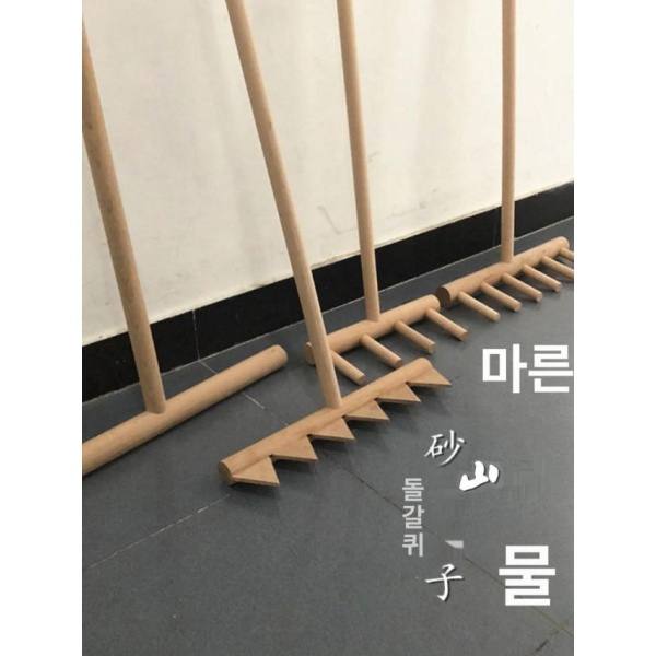 전문가용 원예 정원 갈퀴 조경 도구 분갈이용 모래무늬 20cm 폭 6개 이빨 모래 50cm 폭 평면 모래 갈퀴 - 상세 이미지 2