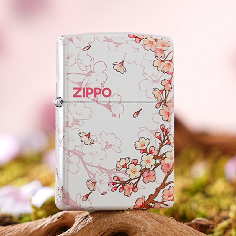 정품 ZIPPO 라이터 벚꽃 사쿠라 에디션 선물 예쁜 꽃무늬 - 상품 이미지