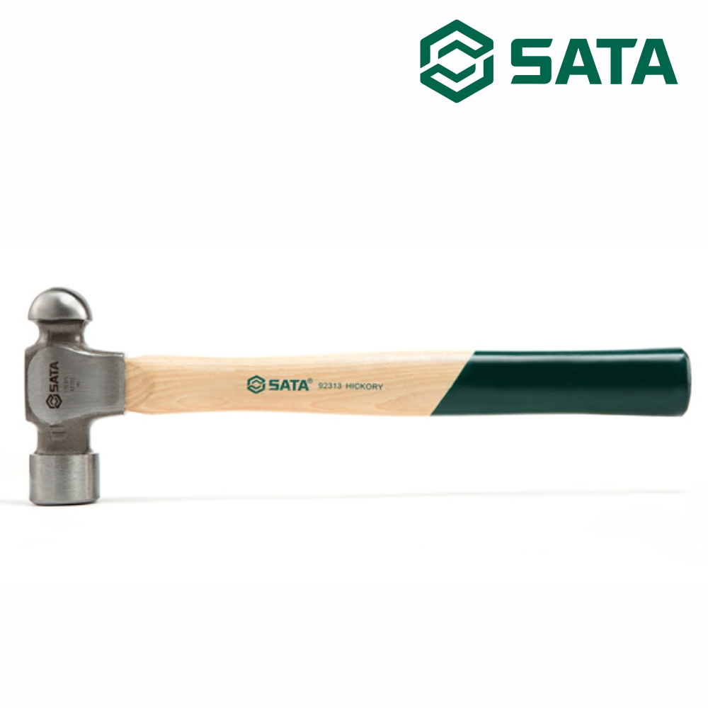 사타 SATA 볼핀망치 히코리 핸들 2LBS 92314 판금 자동차 정비망치 - 상품 이미지