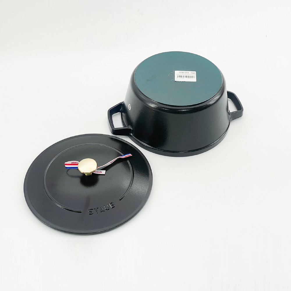 스타우브 STAUB 원형 꼬꼬떼 24cm 깊은형 블랙 145092423-B 프랑스 B품 이미지 6