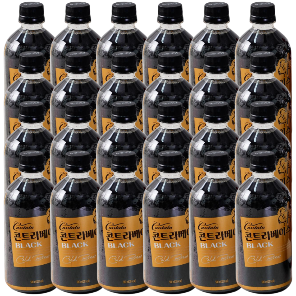 칸타타 콘트라베이스 콜드브루 블랙커피 500ml x24개 - 상품 이미지