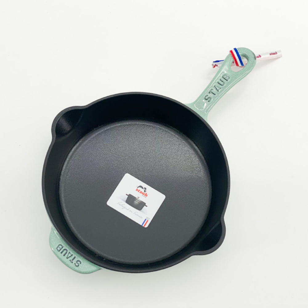 스타우브 STAUB 트레디셔널 프라이팬 22cm 세이지그린 1232922115-B 프랑스B품 - 상세 이미지 4