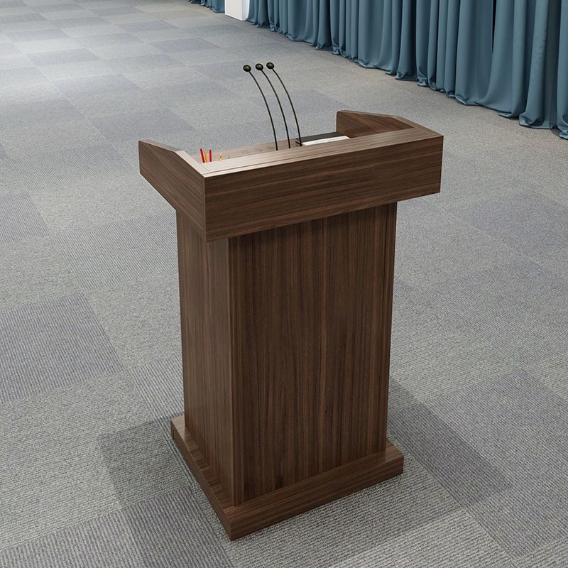 강대상 연단 발표용 단상 학원 강의대 교수대 웨딩홀 월넛 - 상품 이미지