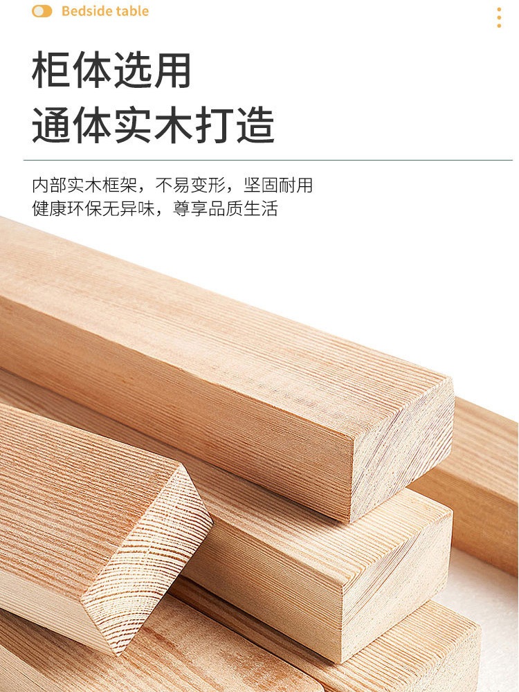 침대 사이드 캐비넷 틈새 거실용 다층 수납장 슬림 디자인 탁자 가구 정리 틈새수납장 미색 소결석 슬래브 25x40x60cm - 상세 이미지 3
