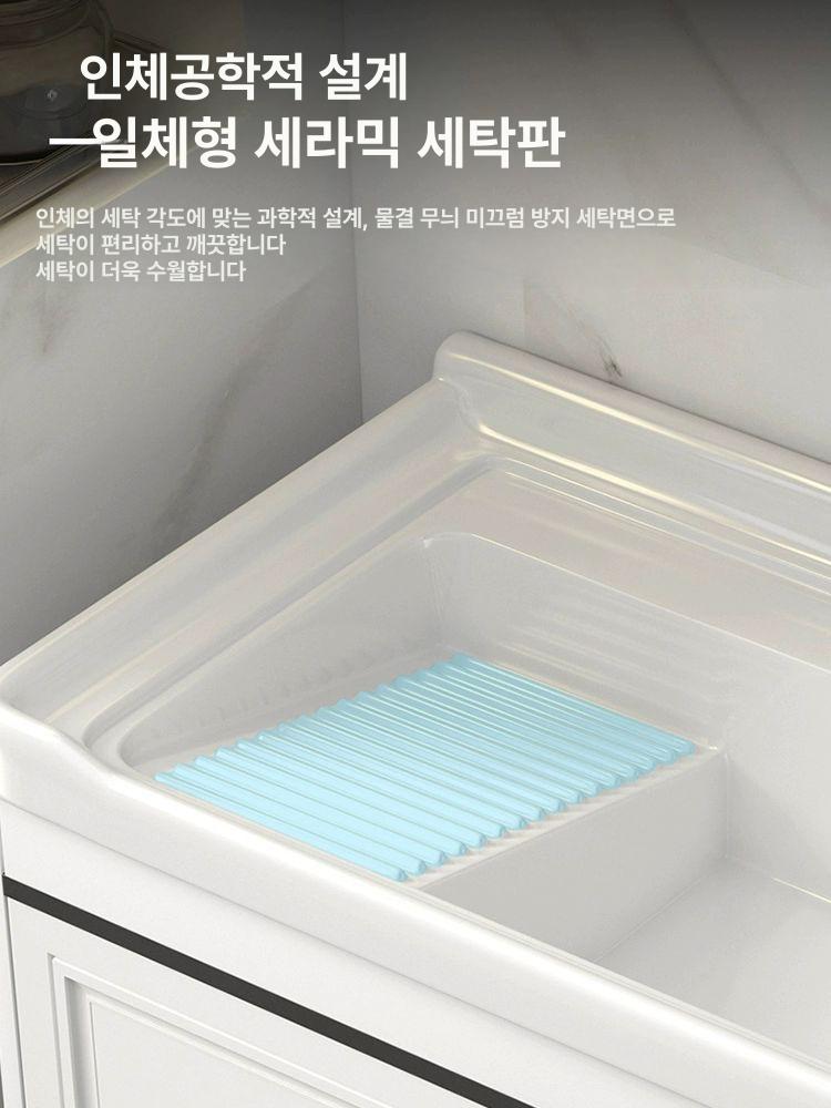꽃집싱크대 2구 더블 씽크대 화이트 간이 미니 개수대 정원 세로 싱크대 가로 꽃집 스텐 - 상세 이미지 4