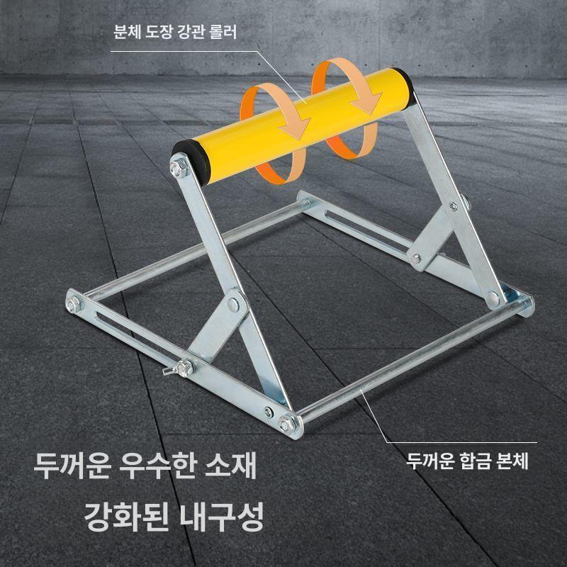 절단기 롤러 스탠드 높이조절 세트 옐로우 1개 작업대 업그레이드된 재료트레이1세트 내식성+100년 - 상세 이미지 4