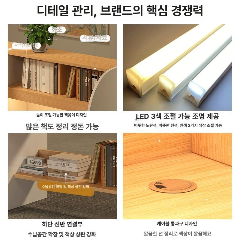 독서실 칸막이 사무용 스터디카페 수험생 스터디 데스크 로우 세트 뿔 의자 85 60x120cm A - 상세 이미지 4