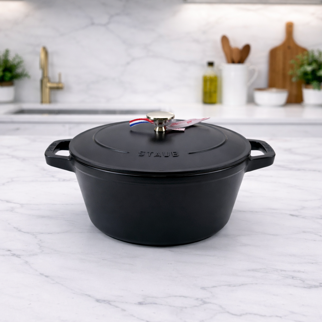 스타우브 STAUB 원형 꼬꼬떼 24cm 깊은형 블랙 145092423-B 프랑스 B품 - 상품 이미지