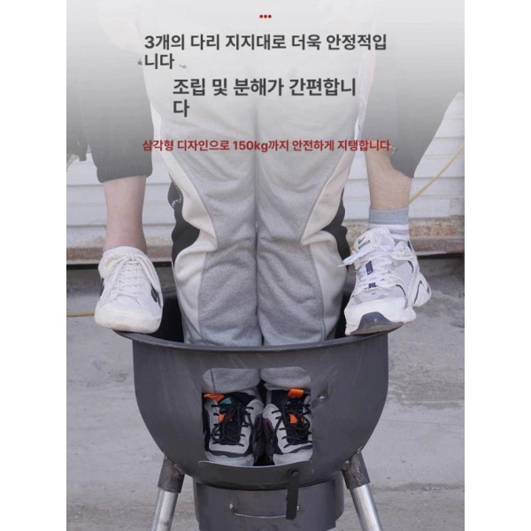 최강화력 드럼통화덕 가마솥화덕 35cm 화로 솥걸이 삼겹살 표준 + 소형 표준 35cm + 소형 - 상세 이미지 5