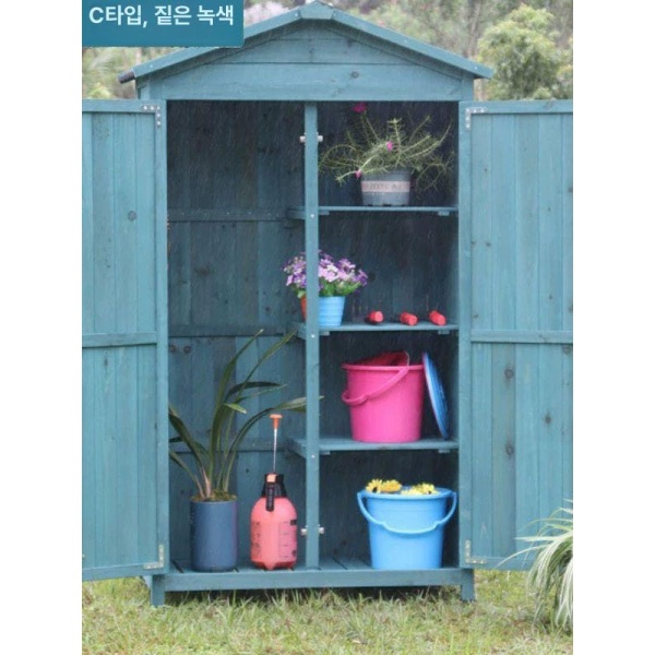 프리미엄 야외 수납장 농막 장비 보관함 다용도 정리함 테라스 커피색 5개 커피색 5개 - 상세 이미지 2