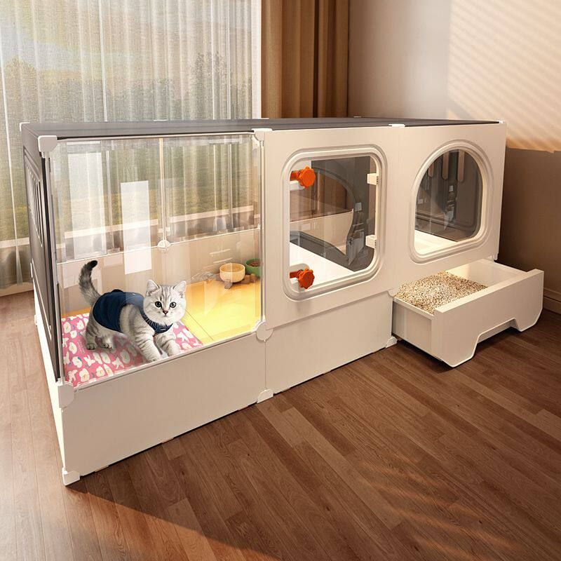 고양이 캣타워 캣호텔 대형 하우스 반려묘 캣 놀이터 호텔장 고양이집 화장실 - 상품 이미지