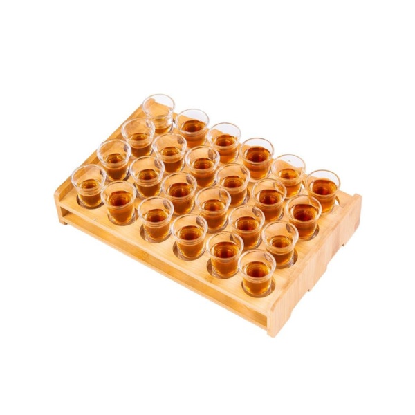 고급 와인 주류 진열장 위스키 캐비닛 샷잔 거치대 양주 엔틱 15ml 24개 + 24홀 아크릴 15ml 24개 + 24홀 아크릴 - 상세 이미지 3