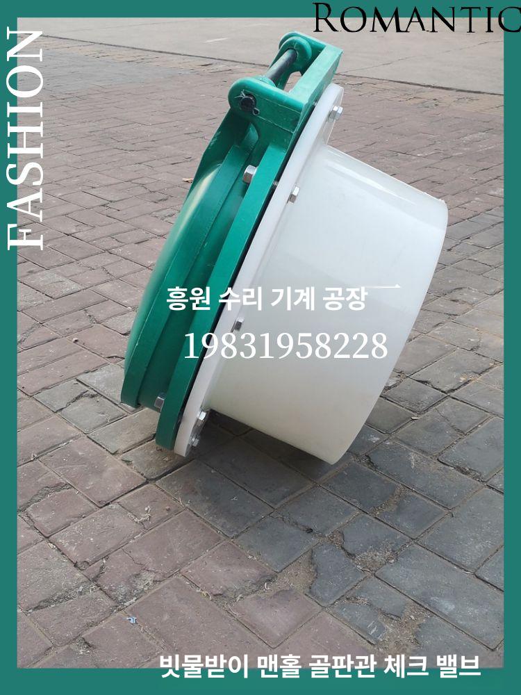 배수로 체크 밸브 주름관 삽입식 역류방지 커버 플랩 100mm dn100 밸브 - 상세 이미지 4