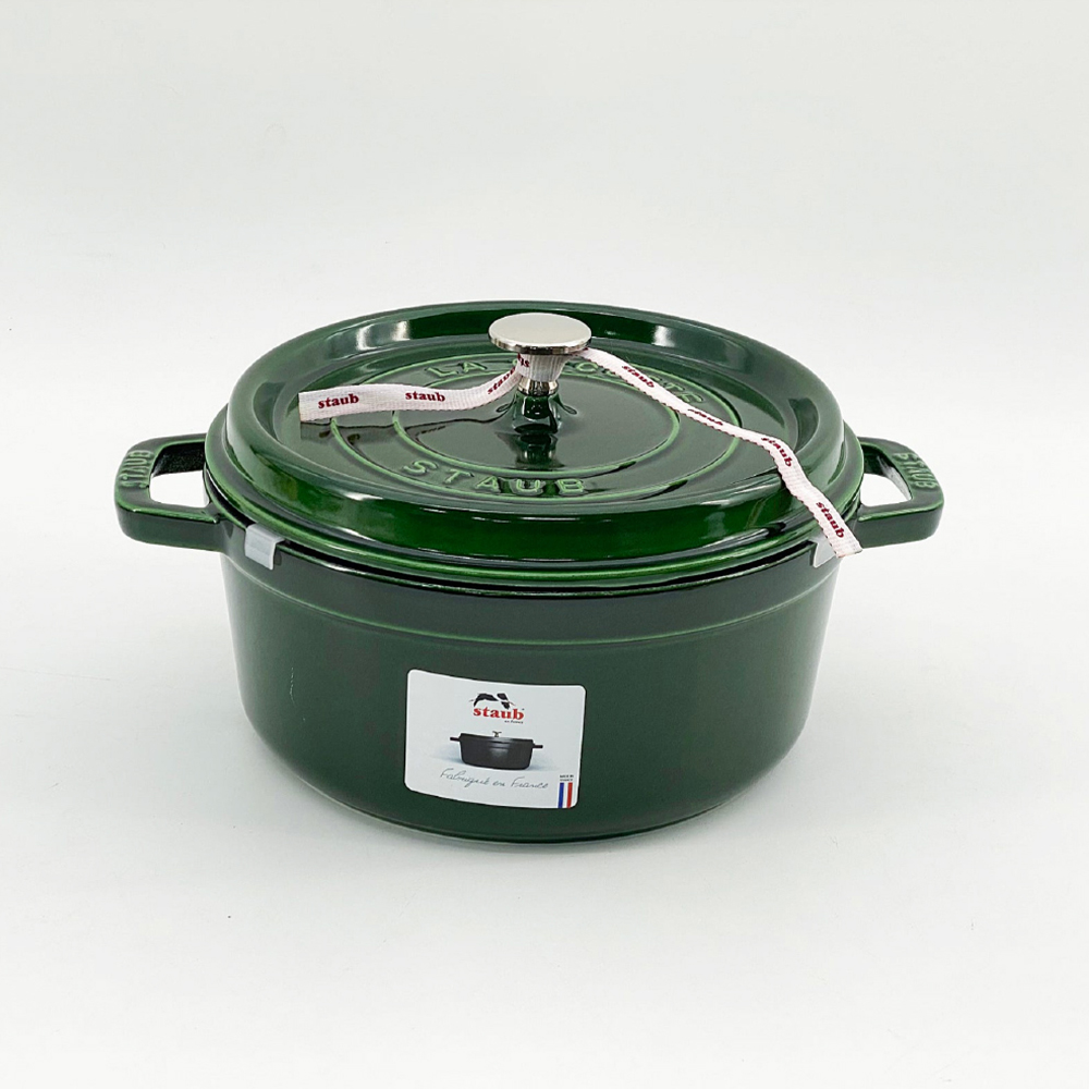 스타우브 STAUB 원형 꼬꼬떼 24cm, 바질그린 11092485-B 프랑스 B품 - 상세 이미지 2